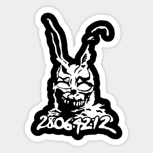 Frank The Rabbit - 28 Days, 6 Hours, 42 Minutes 12 Seconds (Donnie Darko) Sticker